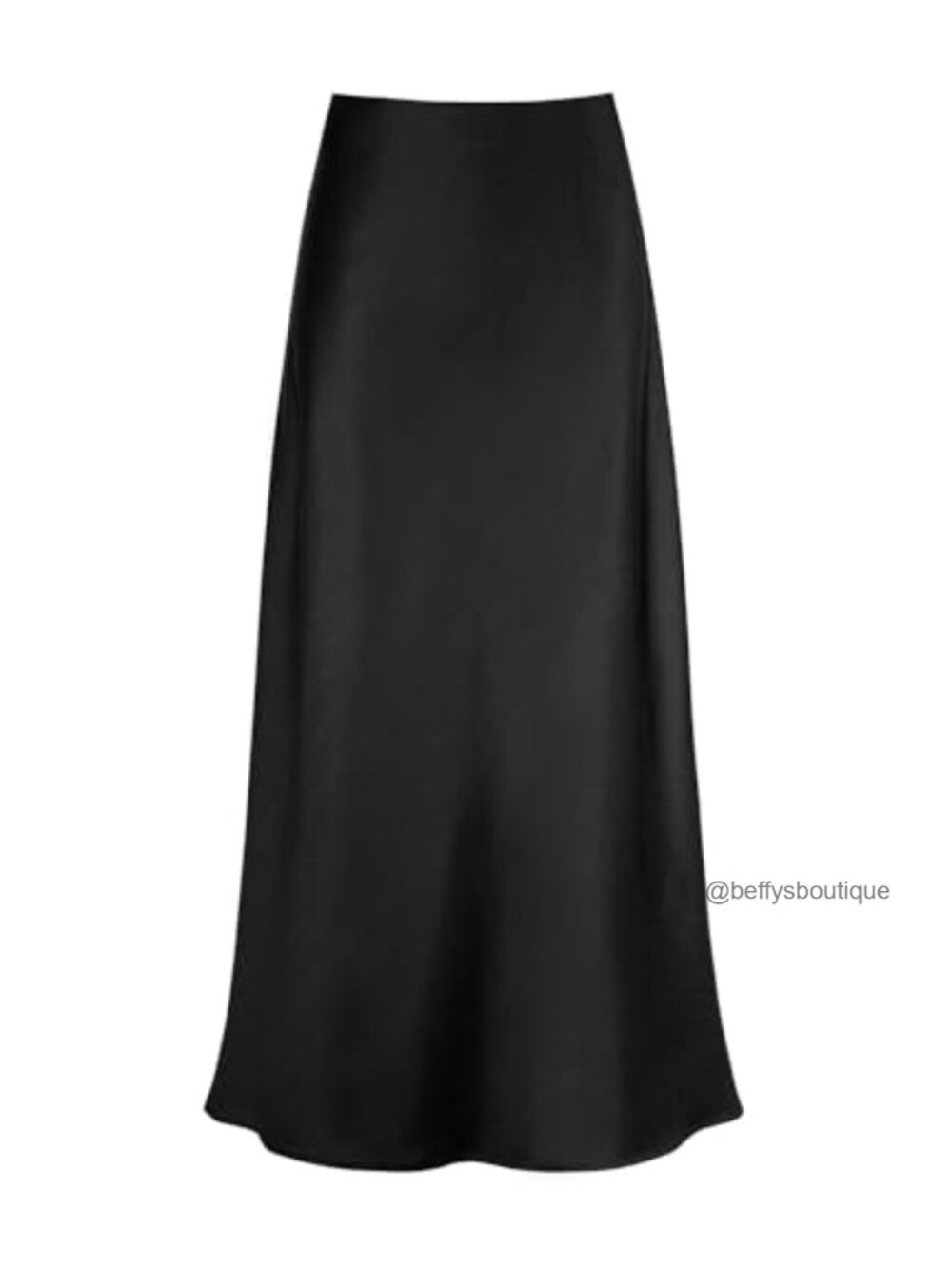 Women's Satin High Waisted A-Line Maxi Skirt Long Silk-like Skirt